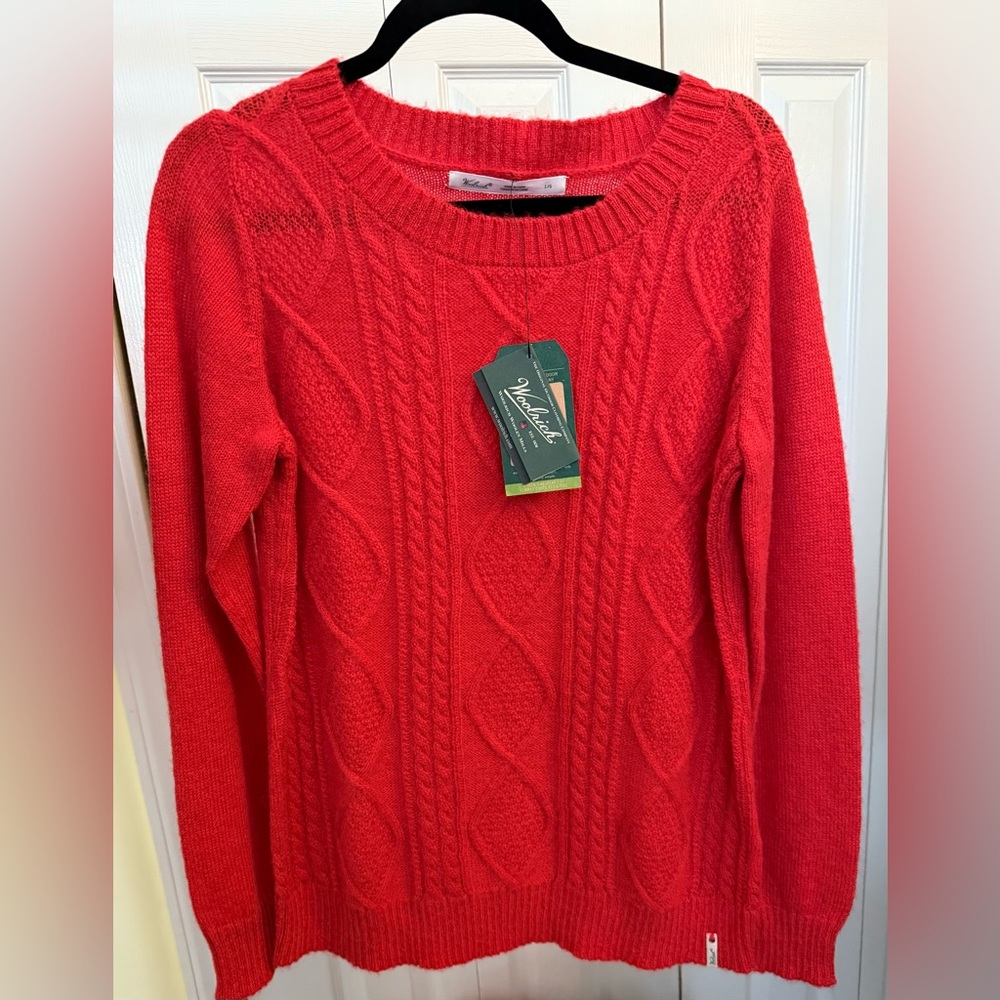 NWT Red Woolrich Sweater Sz Large